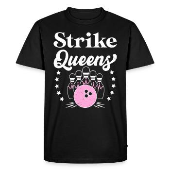 Strike Queens Bowling Femmes Bowling - T-shirt Premium bio Homme - noir - Devant - Nico (187cm)