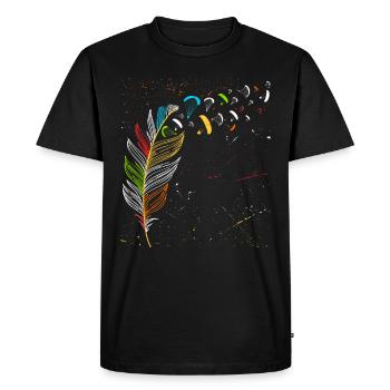 Parapente Vol Pissenlit Pilotes de Parapente - T-shirt Premium bio Homme - noir - Devant - Nico (187cm)