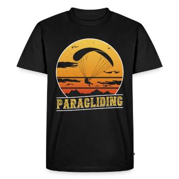 Parapente, parapente, vol sportif - T-shirt Premium bio Homme - noir - Devant - Nico (187cm)