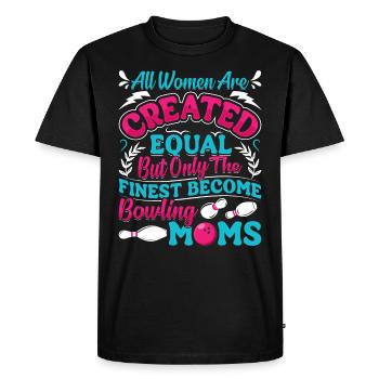 Chemise de bowling Toutes les femmes sont créées égales Damen - T-shirt Premium bio Homme - noir - Devant - Nico (187cm)