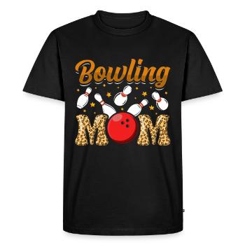Bowling Maman Bowling Player Chemise de bowling femme - T-shirt Premium bio Homme - noir - Devant - Nico (187cm)