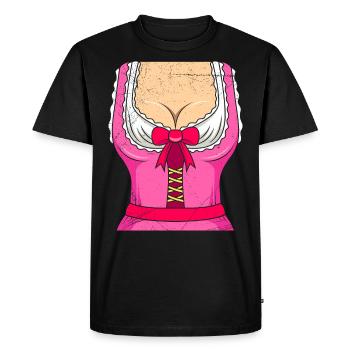 Chemise Dirndl Bayerisch Trachten - T-shirt Premium bio Homme - noir - Devant - Nico (187cm)