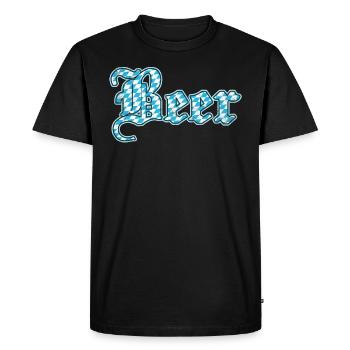 Bière bavaroise Munich Alcool - T-shirt Premium bio Homme - noir - Devant - Nico (187cm)