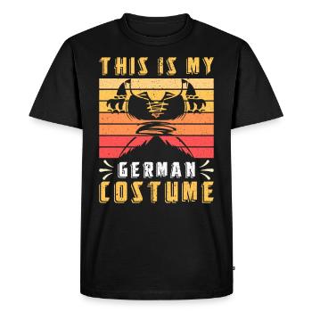 Trachten Frauen Ceci est mon costume allemand - T-shirt Premium bio Homme - noir - Devant - Nico (187cm)