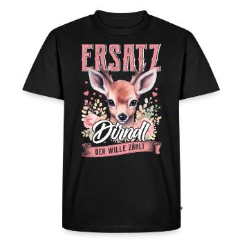 Trachten Frauen Ersatz Dirndl Shirt - T-shirt Premium bio Homme - noir - Devant - Nico (187cm)