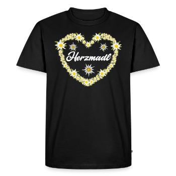 Maillot Herzmadl Bayern Trachten - T-shirt Premium bio Homme - noir - Devant - Nico (187cm)
