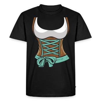 Dirndl Bayerisches Trachten Shirt Frauen Bayern - T-shirt Premium bio Homme - noir - Devant - Nico (187cm)
