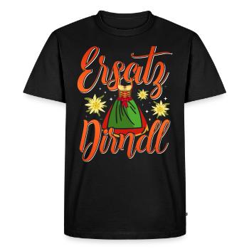 Trachten Frauen Ersatz Dirndl Shirt - T-shirt Premium bio Homme - noir - Devant - Nico (187cm)