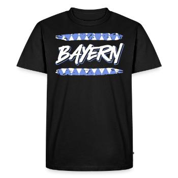Bavière Tradition bavaroise État libre de Bavière - T-shirt Premium bio Homme - noir - Devant - Nico (187cm)