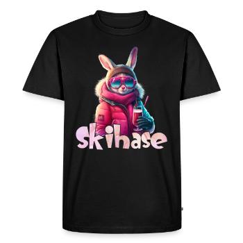 Ski Bunny Cool Skiing Women Après Party - Men's Premium Organic T-Shirt - black - Front - Nico (187cm)