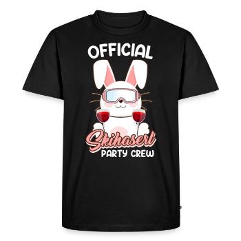 Official Skihaserl Party Crew Skier - Men's Premium Organic T-Shirt - black - Front - Nico (187cm)