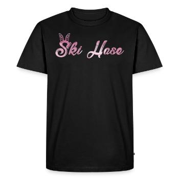 Ski Bunny Cool Skiing Women Après Party - Men's Premium Organic T-Shirt - black - Front - Nico (187cm)