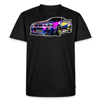 Jdm / Tuning / Turbocompresseur / Jantes / Chiptuning - T-shirt Premium bio Homme - noir - Devant - Nico (187cm)