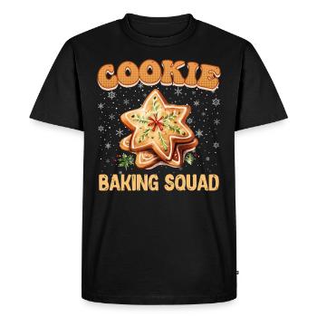 Cookie Baking Squad Biscuit de Noël Cookie Baker - T-shirt Premium bio Homme - noir - Devant - Nico (187cm)