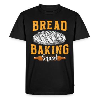 Bread Baking Squad Bread Baking Love Bread Baker - T-shirt Premium bio Homme - noir - Devant - Nico (187cm)