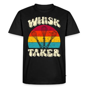 Baker Fouet Taker Baking Lover Pâte à pâtisserie - T-shirt Premium bio Homme - noir - Devant - Nico (187cm)
