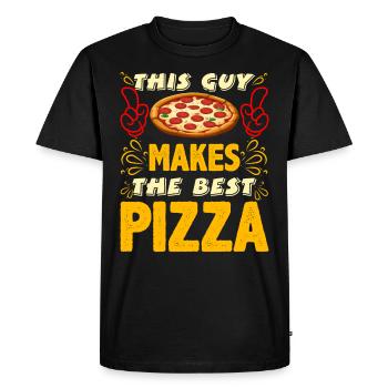 Pizza Maker This Guy Makes the Best Pizza - Men's Premium Organic T-Shirt - black - Front - Nico (187cm)