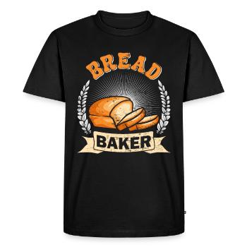 Confiseur Boulanger Boulanger Boulangerie Cuisson du pain - T-shirt Premium bio Homme - noir - Devant - Nico (187cm)