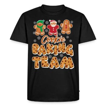 Baking Team Cookie Baking Lover Baking - Men's Premium Organic T-Shirt - black - Front - Nico (187cm)