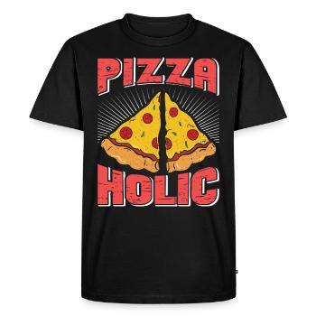 Pizza Holic Baking Pizza Dough Pizza Hobby Baker - Men's Premium Organic T-Shirt - black - Front - Nico (187cm)