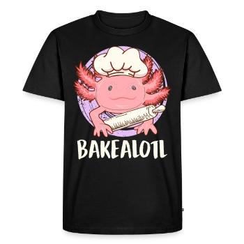 Bake a Lotl Bread Baking Baking Lovers Baking Fans - Men's Premium Organic T-Shirt - black - Front - Nico (187cm)