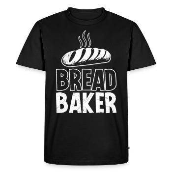 Boulanger BREAD BAKER Ventilateurs de cuisson Pâte à pain Boulangerie - T-shirt Premium bio Homme - noir - Devant - Nico (187cm)