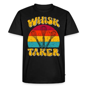 Baker Fouet Taker Baking Lover Pâte à pâtisserie - T-shirt Premium bio Homme - noir - Devant - Nico (187cm)