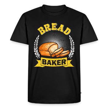 Confiseur Boulanger Boulanger Boulangerie Cuisson du pain - T-shirt Premium bio Homme - noir - Devant - Nico (187cm)