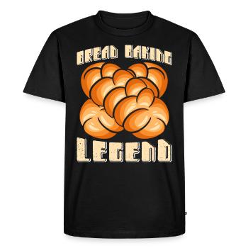 Bread Baker Bread Baking Legend - Men's Premium Organic T-Shirt - black - Front - Nico (187cm)