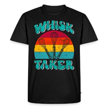 Baker Fouet Taker Baking Lover Pâte à pâtisserie - T-shirt Premium bio Homme - noir - Devant - Nico (187cm)