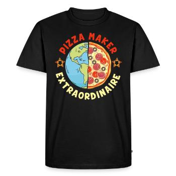 Pizza Maker Pizza Dough Baking Baking Lovers - Men's Premium Organic T-Shirt - black - Front - Nico (187cm)