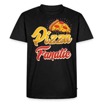 Pizza Fanatic Baking Lover Pizza Fan Pizza Baking - Men's Premium Organic T-Shirt - black - Front - Nico (187cm)