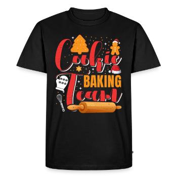 Cookie Baking Team Christmas Biscuits Cookies - Men's Premium Organic T-Shirt - black - Front - Nico (187cm)