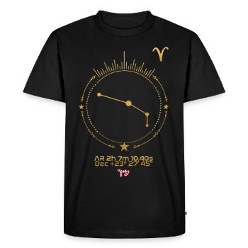 BÉLIER - T-shirt Premium bio Homme - noir - Devant - Nico (187cm)