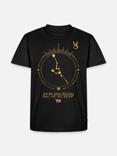 TAURUS - Men's Premium Organic T-Shirt - black