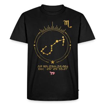SCORPION - T-shirt Premium bio Homme - noir - Devant - Nico (187cm)