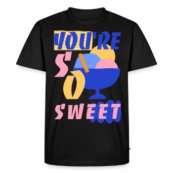 Tu es si adorable - T-shirt Premium bio Homme - noir - Devant - Nico (187cm)