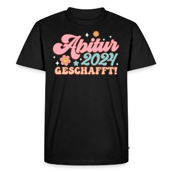 Abitur 2024 made high school graduates funny things - Men's Premium Organic T-Shirt - black - Front - Nico (187cm)