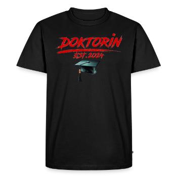 Doctor Est. 2024 Doctoral Degree Passed - Men's Premium Organic T-Shirt - black - Front - Nico (187cm)