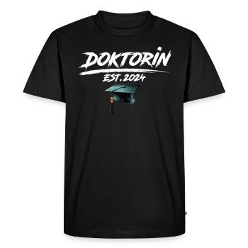 Doctor Est. 2024 Doctoral Degree Passed - Men's Premium Organic T-Shirt - black - Front - Nico (187cm)