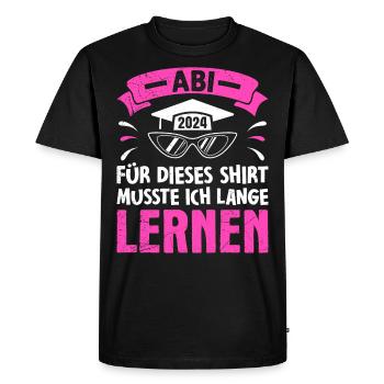 ABI 2024 ABITUR Pour cette chemise Abi graduation - T-shirt Premium bio Homme - noir - Devant - Nico (187cm)