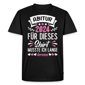 Diplômés du secondaire 2024 Remise des diplômes d’études secondaires pour cette chemise - T-shirt Premium bio Homme - noir - Devant - Nico (187cm)