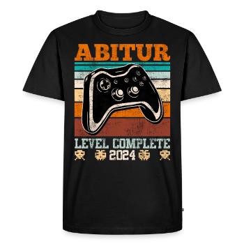 Niveau Abitur Complet 2024 Diplômés du Secondaire Drôle - T-shirt Premium bio Homme - noir - Devant - Nico (187cm)