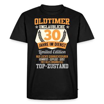 Classic car 30 years in service Top Condition Colleague - Men's Premium Organic T-Shirt - black - Front - Nico (187cm)