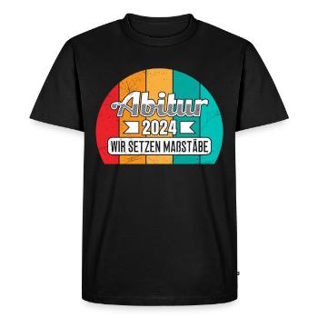 Abitur 2024 ABI Terminé Obtention du diplôme d’Abitur - T-shirt Premium bio Homme - noir - Devant - Nico (187cm)