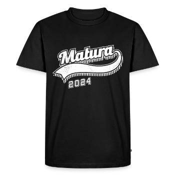 Maturité 2024 Certificat de fin d’études secondaires 2024 - T-shirt Premium bio Homme - noir - Devant - Nico (187cm)