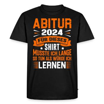 ABI 2024 ABITUR Pour cette chemise Abi graduation - T-shirt Premium bio Homme - noir - Devant - Nico (187cm)