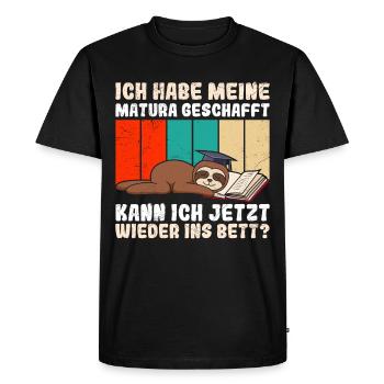 Maturiants Have Passed My Matura Funny Things - Men's Premium Organic T-Shirt - black - Front - Nico (187cm)