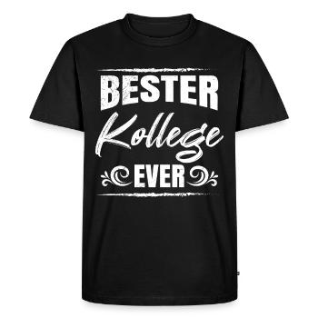 Collègue de travail Meilleur collègue de tous les temps Lieu de travail - T-shirt Premium bio Homme - noir - Devant - Nico (187cm)