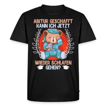 I can go back to bed Abi - Men's Premium Organic T-Shirt - black - Front - Nico (187cm)